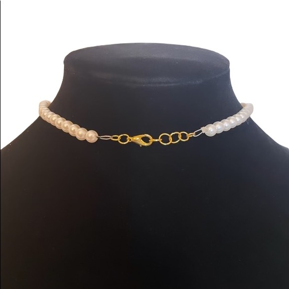 colorfully dyed clear quartz pearl necklace - Picture 3 of 3